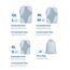 BAGSMART Packing Cubes Compression 6 Stück, Rucksack Koffer Organizer Packtaschen, Reise Kompressionsbeutel Wasserdicht Packwürfel Kompression, Travel Essentials Kofferorganizer