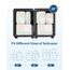 Narwey 7 Teilige Koffer Organizer Set, Packing Cubes Backpack Rucksack Organizer Set Kofferorganizer Reise Packwürfel Packtaschen für Koffer Reiseorganizer Travel Essentials (Hellgrüne Streifen)