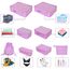 Koffer Organizer Reise Kleidertaschen 8 Sets/7 Farben Travel Gep?ck Organisatoren enthalten wasserdichte Schuh-Aufbewahrungsbeutel Bequeme Kompressions Beutel für Reisen ,Violett
