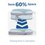 BAGSMART Packing Cubes Compression 6 Stück, Rucksack Koffer Organizer Packtaschen, Reise Kompressionsbeutel Wasserdicht Packwürfel Kompression, Travel Essentials Kofferorganizer