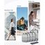 ECOHUB 6 Teilige Koffer Organizer Kompression Set, Netzgewebe Ultraleichte Packtaschen für Rucksack, Recycelt Packwürfel Kompression für Handgepäck, Packing Cubes Reise, Patent Angemeldet(Grau)