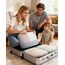 Narwey 7 Teilige Koffer Organizer Set, Packing Cubes Backpack Rucksack Organizer Set Kofferorganizer Reise Packwürfel Packtaschen für Koffer Reiseorganizer Travel Essentials (Kombiniert Streifen)