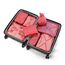 Koffer Organizer Reise Kleidertaschen 8 Sets/7 Farben Travel Gep?ck Organisatoren enthalten wasserdichte Schuh-Aufbewahrungsbeutel Bequeme Kompressions Beutel für Reisen ,Peach Pink
