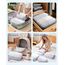 Narwey 7 Teilige Koffer Organizer Set, Packing Cubes Backpack Rucksack Organizer Set Kofferorganizer Reise Packwürfel Packtaschen für Koffer Reiseorganizer Travel Essentials (Graublaue Streifen)