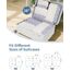 Narwey 7 Teilige Koffer Organizer Set, Packing Cubes Backpack Reise Packwürfel Rucksack Organizer Set Packtaschen für Koffer, Kofferorganizer Reiseorganizer Travel Essentials Bag (Blaues Blatt)