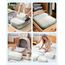 Narwey 7 Teilige Koffer Organizer Set, Packing Cubes Backpack Rucksack Organizer Set Kofferorganizer Reise Packwürfel Packtaschen für Koffer Reiseorganizer Travel Essentials (Hellgrüne Streifen)