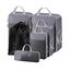 NMNGB Kompressions-Packwürfel für Handgepäck-Koffer, 6er-Set Reisegepäck-Packorganizer-Tasche mit Netz, erweiterbare Reisetasche, Multifunktions-Organizer, Grau