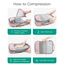 BAGSMART Kleidertaschen Set 6 Teilig packtaschen Kompression Packwürfel Set mit Wäschesack für Rucksack,reise organizer,Koffer Organizer auf Travel