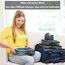 OW-Travel Koffer Organizer Set Grau Mittel, leicht zu organisieren, Kofferorganizer Packtaschen Set für Kleidung im Koffer, Packwürfel Rucksack, Reise Organizer, Packing Cubes Backpack