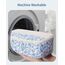 Narwey 7 Teilige Koffer Organizer Set, Packing Cubes Backpack Reise Packwürfel Rucksack Organizer Set Packtaschen für Koffer, Kofferorganizer Reiseorganizer Travel Essentials Bag (Kleine Blaue Blume)