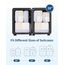 Narwey 7 Teilige Koffer Organizer Set, Packing Cubes Backpack Rucksack Organizer Set Kofferorganizer Reise Packwürfel Packtaschen für Koffer Reiseorganizer Travel Essentials (Graublaue Streifen)