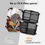 Chijoo 12 teiliges Koffer Organizer Set (Schwarz) – Packing Cubes Set, Packwürfel, Reise Gadget