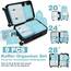 OBSGUMU Koffer Organizer Set, 9 Pcs Packing Cubes für Reisen, Packtaschen für Koffer Reise Kleidertaschen, Verpackungswürfel Mit Kosmetiktasche, Packwürfel for Reiseutensilien(Blau)