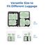 BAGSMART Packing Cubes Compression 6 Stück, Rucksack Koffer Organizer Packtaschen, Reise Kompressionsbeutel Wasserdicht Packwürfel Kompression, Travel Essentials Kofferorganizer