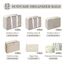 GIBOHOM Koffer Organizer Set, 15 Stück Packing Cubes, Wasserdichte Kleidertaschen für Urlaub und Reisen, Travel Organizer, Reiseorganizer mit Packtaschen Transparentem, Beige