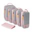 BAGSMART Kleidertaschen Set 6 Teilig packtaschen Kompression Packwürfel Set mit Wäschesack für Rucksack,reise organizer,Koffer Organizer auf Travel