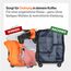 TRAVELY Packing Cubes Compression - 1x Größe M - Packwürfel Kompression als Koffer oder Rucksack Organizer - Packtaschen für Reise, Packbeutel, Kompressionsbeutel Blau