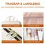 NMNGB Kulturbeutel kulturtasche Damen, Kulturtasche zum Aufhängen, Toiletry Bag Kosmetiktasche Reise Waschtasche Transparent für Makeup & Toilettenartikel im Badezimmer