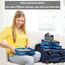 OW-Travel Koffer Organizer Set Blau Mittel/Groß, leicht zu organisieren, Kofferorganizer Packtaschen Set für Kleidung im Koffer, Packwürfel Rucksack, Reise Organizer, Packing Cubes Backpack