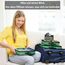 OW-Travel Koffer Organizer Set Grün Groß, leicht zu organisieren, Kofferorganizer Packtaschen Set für Kleidung im Koffer, Packwürfel Rucksack, Reise Organizer, Packing Cubes Backpack