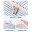 Narwey 7 Teilige Koffer Organizer Set, Packing Cubes Backpack Rucksack Organizer Set Kofferorganizer Reise Packwürfel Packtaschen für Koffer Reiseorganizer Travel Essentials (Graublaue Streifen)