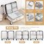 Gemtte Koffer Organizer Set 13-teilig, Wasserdicht Packing Cubes, Multifunktionale Travel Packwürfel, Kofferorganizer Packtaschen für Koffer, Reise Organizer Set Mit Kleidertaschen (Grau)