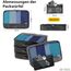 OW-Travel Koffer Organizer Set Schwarz Mittel, leicht zu organisieren, Kofferorganizer Packtaschen Set für Kleidung im Koffer, Packwürfel Rucksack, Reise Organizer, Packing Cubes Backpack