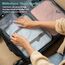 OBSGUMU Koffer Organizer Set, 9 Pcs Packing Cubes für Reisen, Packtaschen für Koffer Reise Kleidertaschen, Verpackungswürfel Mit Kosmetiktasche, Packwürfel for Reiseutensilien(Grau)