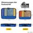 OW-Travel Koffer Organizer Set Blau Mittel/Groß, leicht zu organisieren, Kofferorganizer Packtaschen Set für Kleidung im Koffer, Packwürfel Rucksack, Reise Organizer, Packing Cubes Backpack