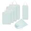 Narwey 6 Teilige Koffer Organizer Set, Compression Packing Cubes Backpack Packwürfel Rucksack Kofferorganizer Packtaschen Set Kompression für Koffer, Travel Essentials Organizer (Mintgrün)