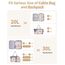 Narwey 6 Teilige Koffer Organizer Set, Compression Packing Cubes Backpack Packwürfel Rucksack Kofferorganizer Packtaschen Set Kompression für Koffer, Travel Essentials Organizer (Beiger Flamingo)