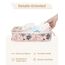 Narwey 6 Teilige Koffer Organizer Set, Compression Packing Cubes Backpack Packwürfel Rucksack Kofferorganizer Packtaschen Set Kompression für Koffer, Travel Essentials Organizer (Beiger Flamingo)