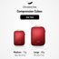 NORDKAMM® Profi-Packtaschen mit Kompression, Ultraleichtes Koffer-Organizer Set, Packing Cubes aus wasserdichtem Stoff, Packwürfel, Packing Cubes Compression (Sun Dried Tomato Red Set-M-L)