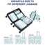 MURISE Koffer Organizer 8 Stück, Packing Cubes für Urlaub und Reisen, Packwürfel Packtaschen für Koffer, mit Schuhtasche Kosmetiktasche, Ordnungssystem, Travel Essentials, Hellblau