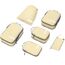 Cipway Kompressions Packwürfel Set für Reisen, Ultraleichter Erweiterbarer Verpackungsorganizer für Handgepäck Koffer (Vanilina Cream, 6 Stück)
