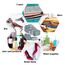 Jsdoin Koffer Organizer Set 9-teilig, Wasserdichte Reise Kleidertaschen, Packtaschen für koffer, Verpackungswürfel mit Kosmetiktasche, Schuhbeutel, Packing Cubes,Reisezubehör (Grau, 9 Pcs)