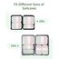 Narwey 6 Teilige Koffer Organizer Set, Compression Packing Cubes Backpack Packwürfel Rucksack Kofferorganizer Packtaschen Set Kompression für Koffer, Travel Essentials Organizer (Hellgrüne Streifen)