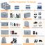 Chijoo 12 teiliges Koffer Organizer Set (Grau) – Packing Cubes Set, Packwürfel, Reise Gadget