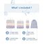 Narwey 6 Teilige Koffer Organizer Set, Compression Packing Cubes Backpack Packwürfel Rucksack Kofferorganizer Packtaschen Set Kompression für Koffer, Travel Essentials Organizer (Blaues Blatt)