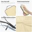 Cipway Kompressions Packwürfel Set für Reisen, Ultraleichter Erweiterbarer Verpackungsorganizer für Handgepäck Koffer (Vanilina Cream, 6 Stück)
