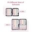 Narwey 6 Teilige Koffer Organizer Set, Compression Packing Cubes Backpack Packwürfel Rucksack Kofferorganizer Packtaschen Set Kompression für Koffer, Travel Essentials Organizer (Checkered Altrosa)