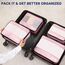 MURISE Koffer Organizer 8 Stück, Packing Cubes für Urlaub und Reisen, Packwürfel Packtaschen für Koffer, mit Schuhtasche Kosmetiktasche, Ordnungssystem, Travel Essentials, Rosa