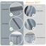 Chijoo 12 teiliges Koffer Organizer Set (Grau) – Packing Cubes Set, Packwürfel, Reise Gadget