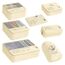 Yomisee - Koffer Organizer, 7 Stück Packwürfel, Kleidertaschen, Reisetaschen, Packtaschen für Koffer, Beige