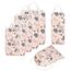 Narwey 6 Teilige Koffer Organizer Set, Compression Packing Cubes Backpack Packwürfel Rucksack Kofferorganizer Packtaschen Set Kompression für Koffer, Travel Essentials Organizer (Beiger Flamingo)