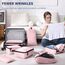 MURISE Koffer Organizer 8 Stück, Packing Cubes für Urlaub und Reisen, Packwürfel Packtaschen für Koffer, mit Schuhtasche Kosmetiktasche, Ordnungssystem, Travel Essentials, Rosa