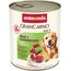 animonda GranCarno Hunde Nassfutter mit Rind + Entenherzen (6 x 800 g), getreidefreies Hundenassfutter ohne Zucker, für ausgewachsene Hunde, mit frischen fleischigen Zutaten