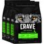 Crave Premium Trockenfutter mit Lamm & Rind für Hunde – Getreidefreies Adult Hundefutter mit hohem Proteingehalt – 3 x 2,8 kg