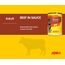 JosiDog Beef in Sauce (12 x 415 g) | Adult | Premium Nassfutter für ausgewachsene Hunde | mit Rind in Sauce mit Vitamin D3 & E | Powered by JOSERA | Hundefutter nass | Alleinfutter | 12er Pack