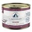 Lakefields Premium Hundefutter Nass | Rind 61% | 200g | Getreidefreies Nassfutter für Hunde | Natürliche Zutaten in Lebensmittelqualität | Äpfel, Zucchini & Karotten | Schonend gegart